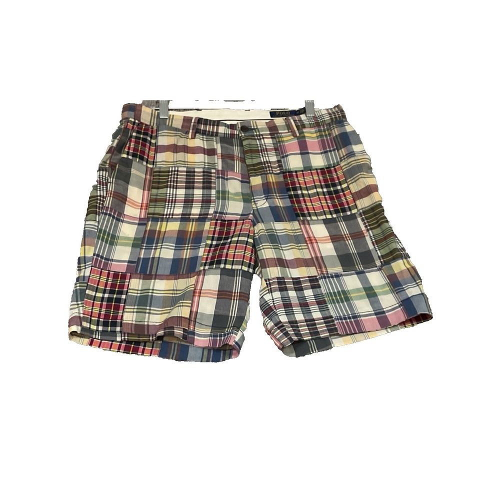 Polo Ralph Lauren Golf Resort Men's Shorts Size 32 Classic Fit Patchwork Plaid - Picture 2 of 10